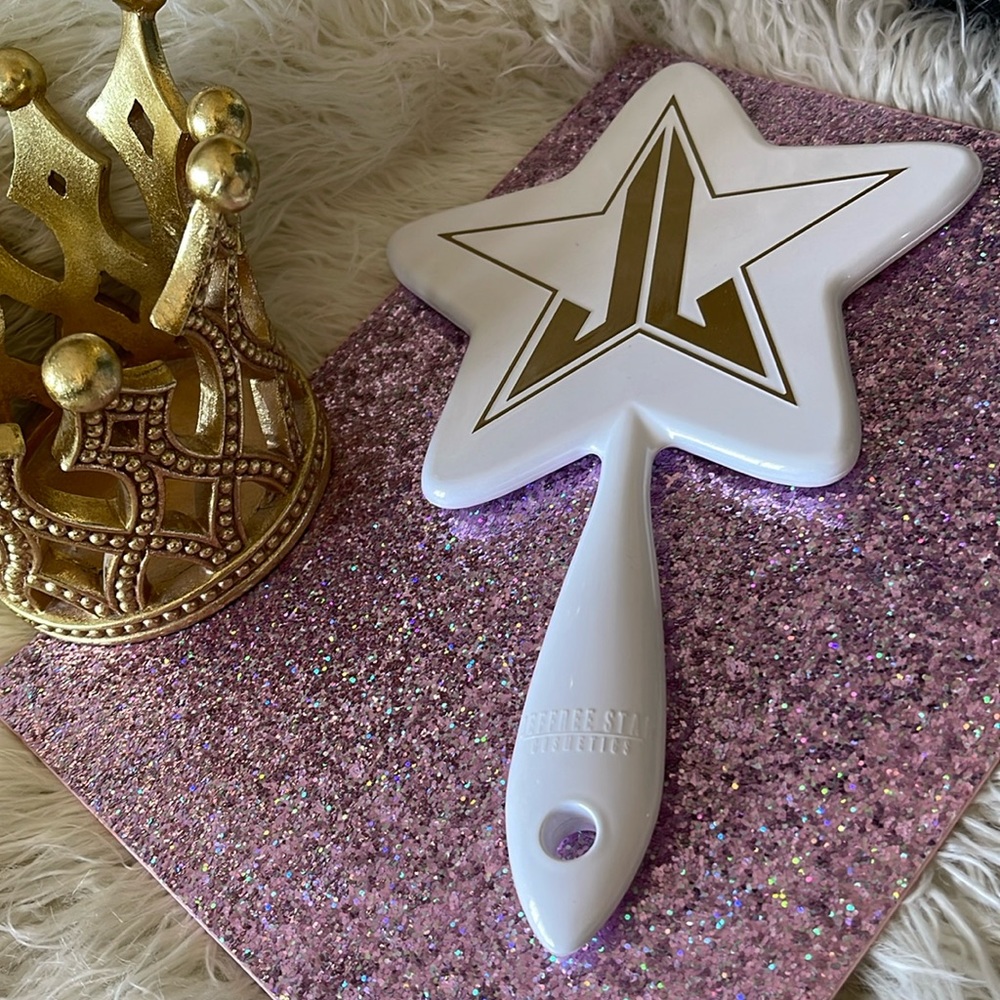 Jeffree Star Cosmetics White & Gold Star Mirror - new without box
